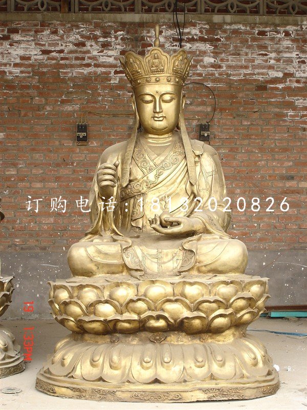 黃銅佛像雕塑,地藏王銅雕 (1)