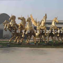 阿波羅戰(zhàn)車銅雕，景觀銅雕