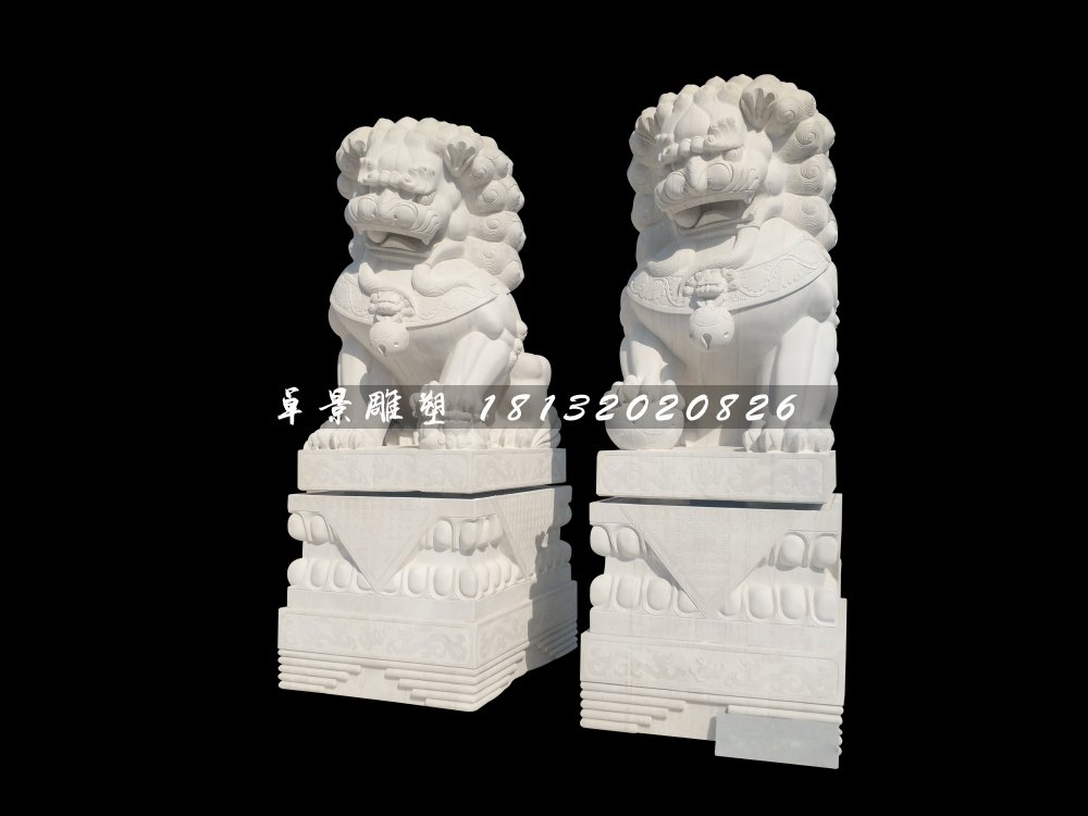 北京獅石雕，漢白玉獅子 (1)