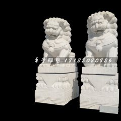 北京獅石雕，漢白玉獅子