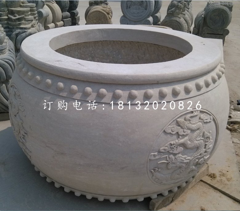 圓形水缸,大理石水缸