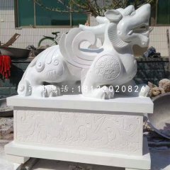 神獸石雕，漢白玉貔貅