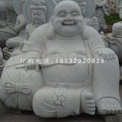大理石布袋和尚，石雕彌勒佛