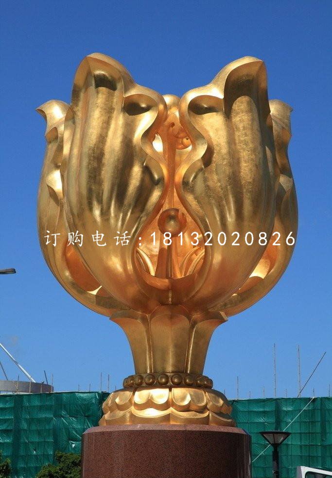 紫荊花雕塑，廣場不銹鋼雕塑
