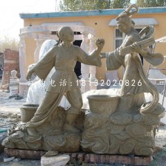 牛郎織女石雕，公園景觀石雕