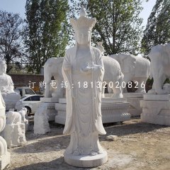 立式地藏王，漢白玉佛像