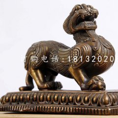 狴犴銅雕，神獸銅雕