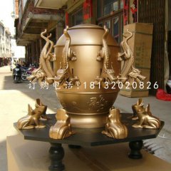 地動儀銅雕，鑄銅雕塑