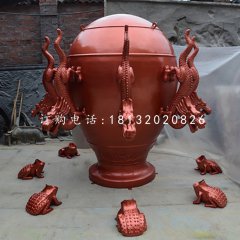 廣場(chǎng)地動(dòng)儀銅雕，景觀銅雕