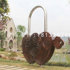 同心鎖銅雕，公園景觀銅雕