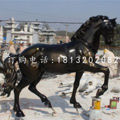 玻璃鋼馬，公園動物雕塑