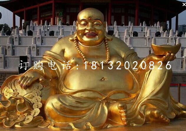 銅雕彌勒佛招財(cái)佛像雕塑