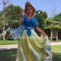 玻璃鋼白雪公主，公園卡通人物