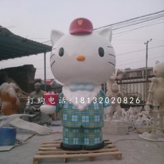 hellokitty雕塑，玻璃鋼卡通雕塑