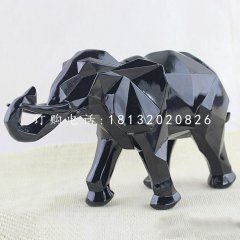 抽象大象，玻璃鋼動物擺件