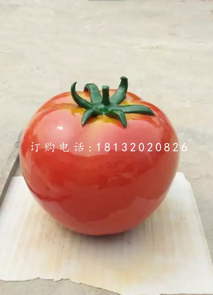 仿真西紅柿雕塑,玻璃鋼蔬菜