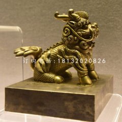 麒麟銅雕，鑄銅神獸雕塑