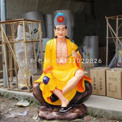 濟(jì)公雕塑，玻璃鋼濟(jì)公