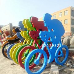 自行車比賽雕塑，玻璃鋼公園雕塑