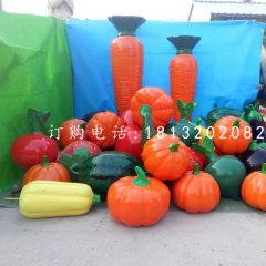 玻璃鋼蔬菜水果雕塑，仿真雕塑