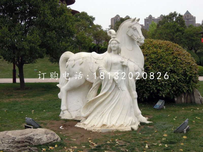 唐朝美女石雕，公園景觀石雕