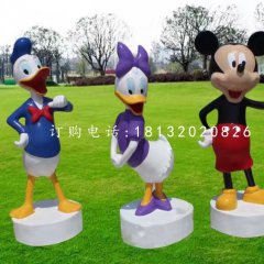 唐老鴨米老鼠雕塑，卡通動(dòng)物雕塑