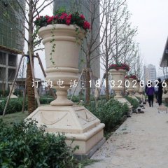 石花盆，小區(qū)景觀石雕