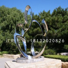 不銹鋼抽象雕塑，公園景觀雕塑