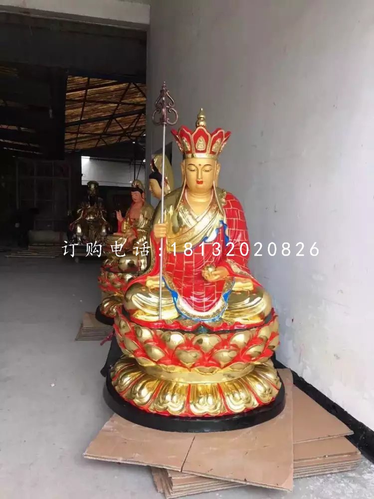 玻璃鋼彩繪佛像,地藏王菩薩雕塑