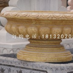 砂巖花缽雕塑，歐式花盆