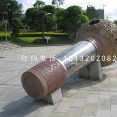 不銹鋼話筒雕塑，公園景觀雕塑