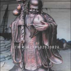 南極仙翁銅雕，神仙銅雕