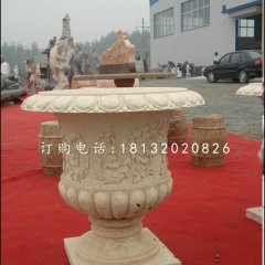 砂巖花盆，歐式花盆雕塑