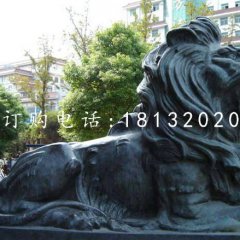 獅子銅雕，鑄銅獅子雕塑