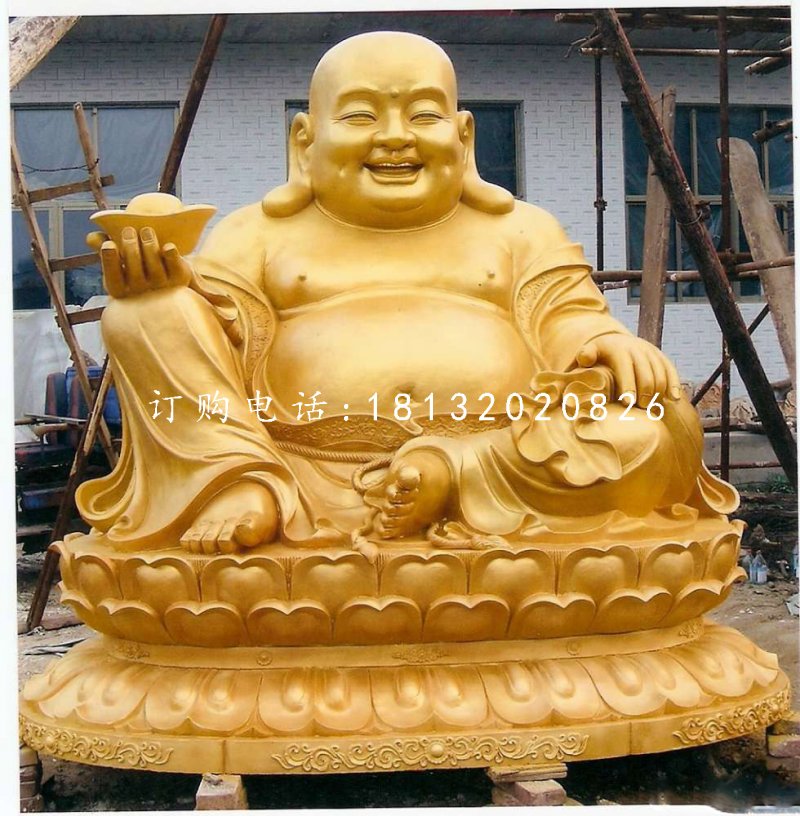 坐式彌勒佛,銅雕佛像