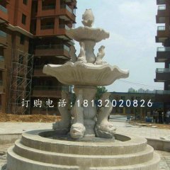 魚(yú)造型噴泉，小區(qū)石噴泉