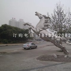 立馬成功雕塑，廣場不銹鋼雕塑