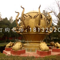 校園景觀銅雕，地動(dòng)儀銅雕
