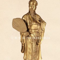 諸葛亮銅雕，古代名人銅雕