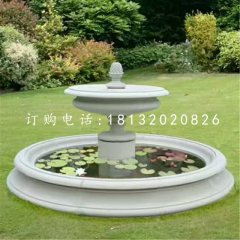 雙層小型噴泉石雕，庭院噴泉石雕
