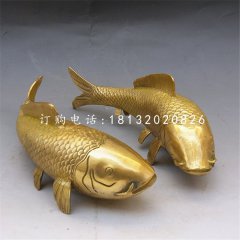 鯉魚銅雕，銅雕動物