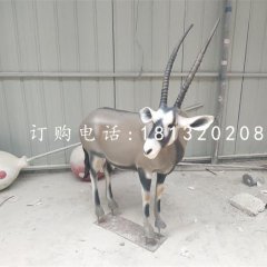 藏羚羊雕塑，玻璃鋼仿真動(dòng)物