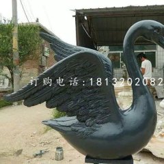 黑天鵝雕塑，玻璃鋼動(dòng)物雕塑