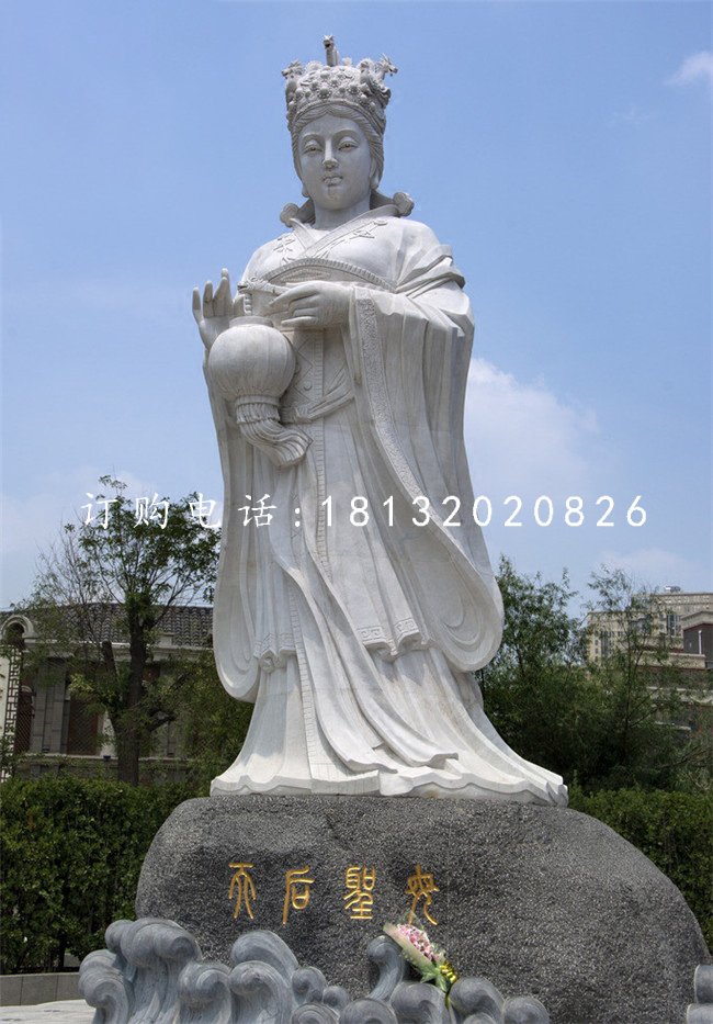 大理石媽祖雕塑，廣場(chǎng)神仙石雕.jpg
