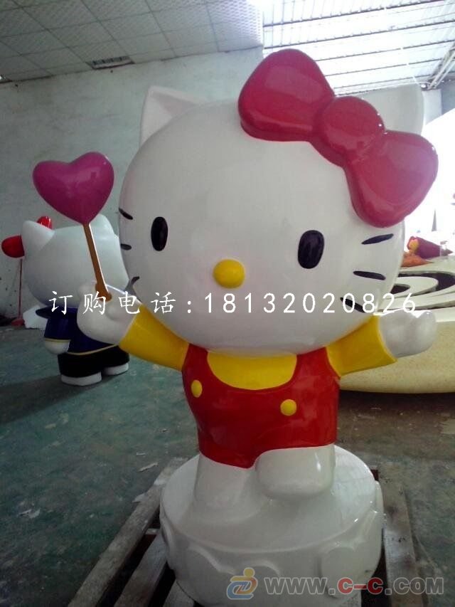 hellokitty雕塑 玻璃鋼卡通動物雕塑