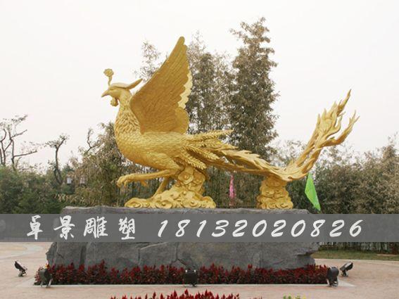 鳳凰銅雕，神獸銅雕