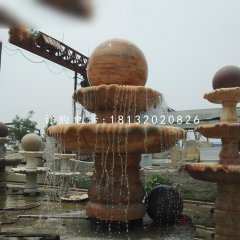 風水球噴泉，園林景觀石雕
