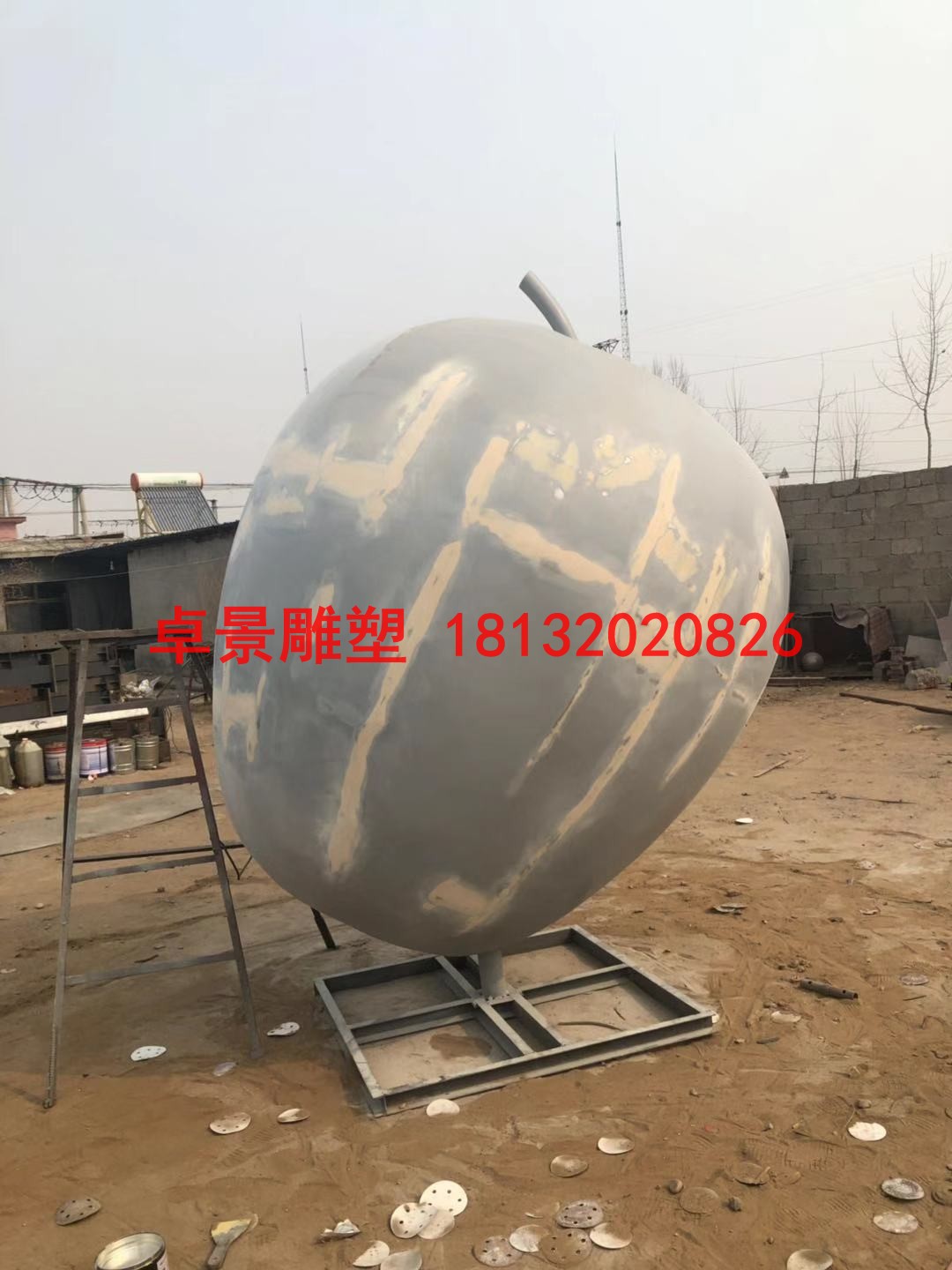 蘋(píng)果雕塑，江蘇省徐州市銅山區(qū)大許中學(xué) (10)