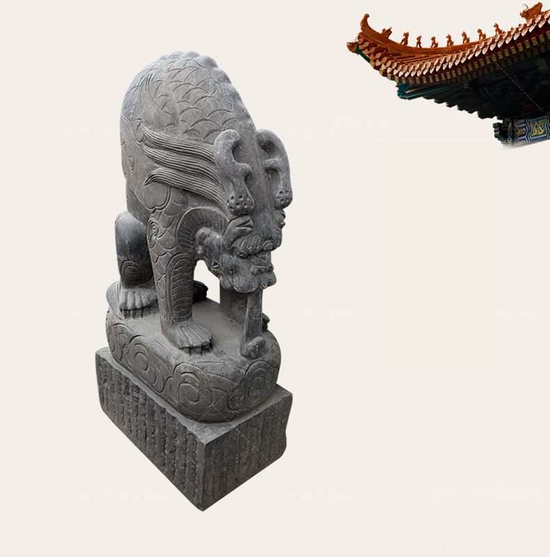 吸水獸石雕，神獸石雕