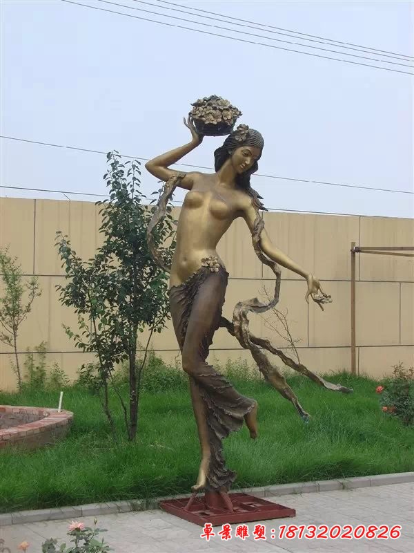 美女銅雕,人物銅雕